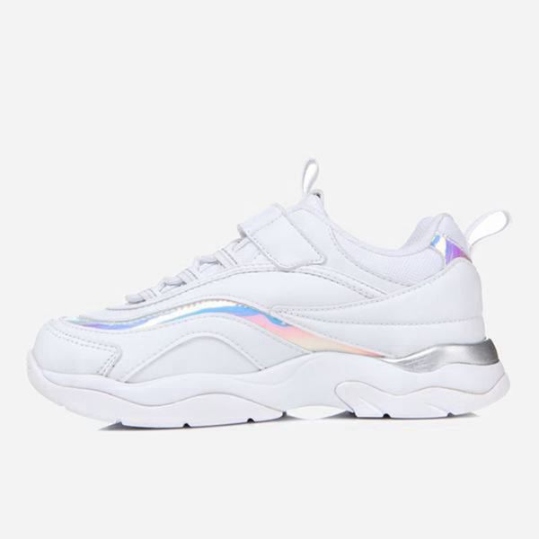 Tênis Fila Menina Branco - Fila Ray Kd Outlet Portugal,ZYTA-49312